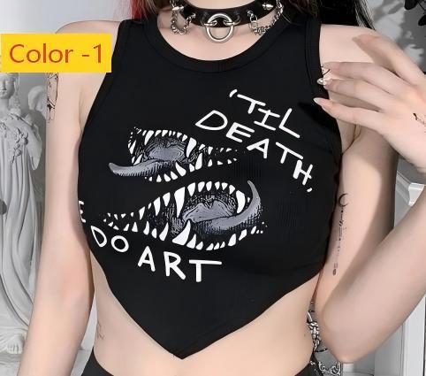Printed slim fit top