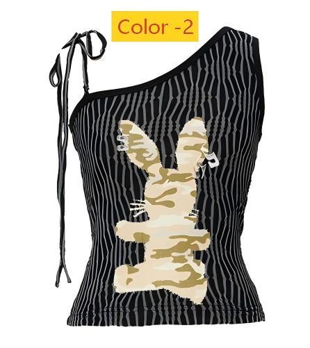 Printed slim fit top