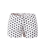 Polka dot printed hip lifting shorts