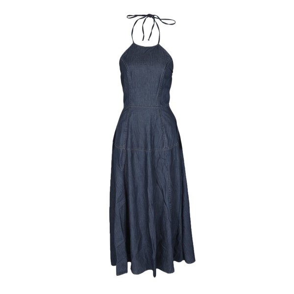 Sleeveless vest denim dress