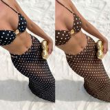 Dot Shell Skincare Split Bikini 3-Piece Swimsuit