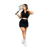 Two piece sports skirt set (including headscarf and safety pants)