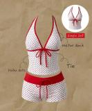 Off shoulder split swimsuit