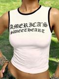 Letterless Sleeveless Short Vest YZ1184