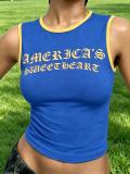 Letterless Sleeveless Short Vest YZ1184
