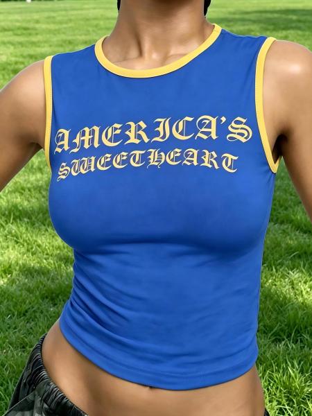 Letterless Sleeveless Short Vest YZ1184