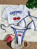 Apron three piece bikini set
