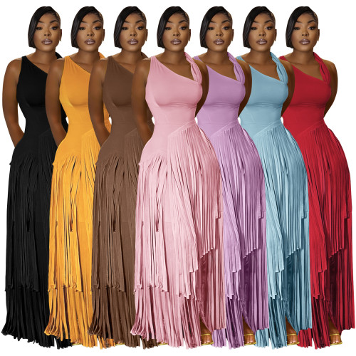 Tassel dress dress