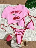 Apron three piece bikini set