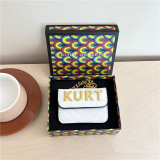 Letter shoulder small square bag mini crossbody chain mouth red envelope