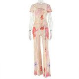 Asymmetric pants set