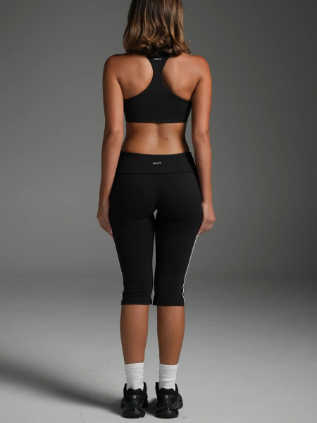 Chest hugging top and mid length pants