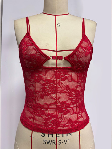 Lace camisole vest