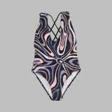 Printed bikini one-piece swimsuit PH2569-1