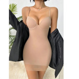Backless camisole dress with chest cotton
