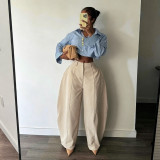 Loose silhouette pants