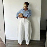 Loose silhouette pants