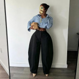 Loose silhouette pants