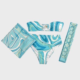 Sexy printed bikini women's swimsuit PU19