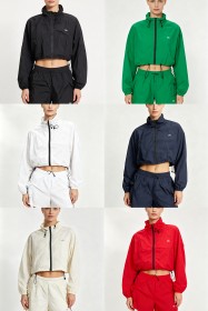 Long sleeved jacket and shorts set