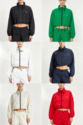 Long sleeved jacket and shorts set