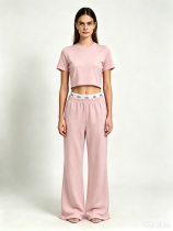 Short sleeved T-shirt top and pants set