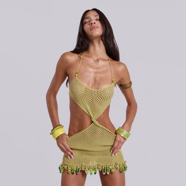 Beach swimsuit cover up set