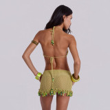 Beach swimsuit cover up set