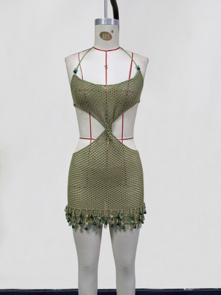 Beach swimsuit cover up set