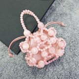 Handheld beaded water bucket bag, single shoulder crossbody bag
