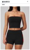 Tight yoga suit with chest cushion set