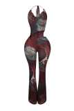 Hanging neck hollow jumpsuit