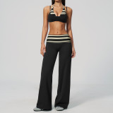 Two piece striped sports suit