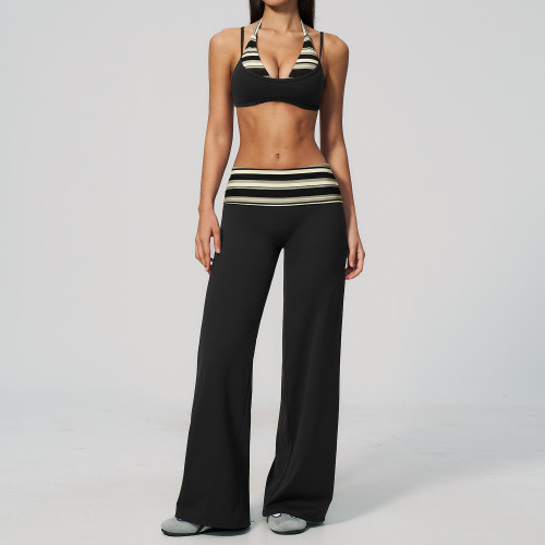 Two piece striped sports suit