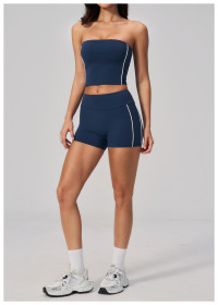 Tight yoga suit with chest cushion set