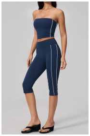 Strapless yoga suit set