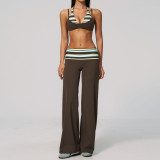 Two piece striped sports suit