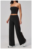 Shaved and strapless yoga suit set
