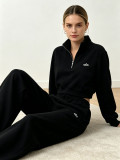 High quality cotton women's set long sleeved jacket and long pants two-piece set