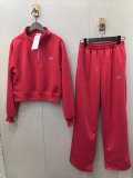 High quality cotton women's set long sleeved jacket and long pants two-piece set