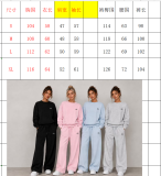High quality women's set long sleeved top and long pants two-piece set