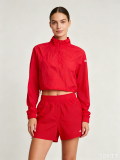 High quality women's long sleeved jacket and shorts two-piece set