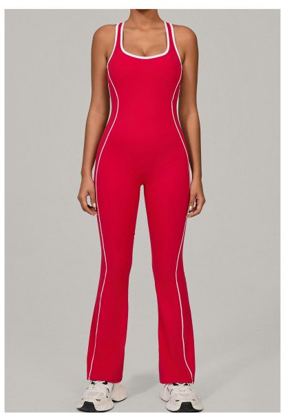 Backless tight fitting hip lifting jumpsuit LTK243001-QS4303