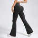 Threaded yoga bell bottom pants S859278222062-1