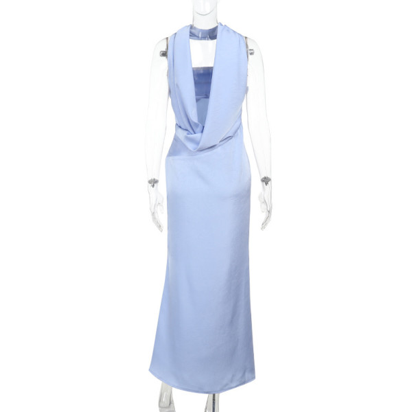 Strap top skirt, satin strapless, one shoulder, two dresses, dress YJ25092DGO