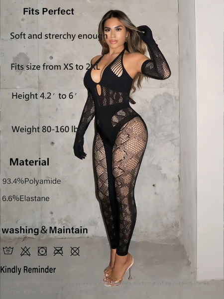 Outerwear hollow high waisted thick jumpsuit H7116