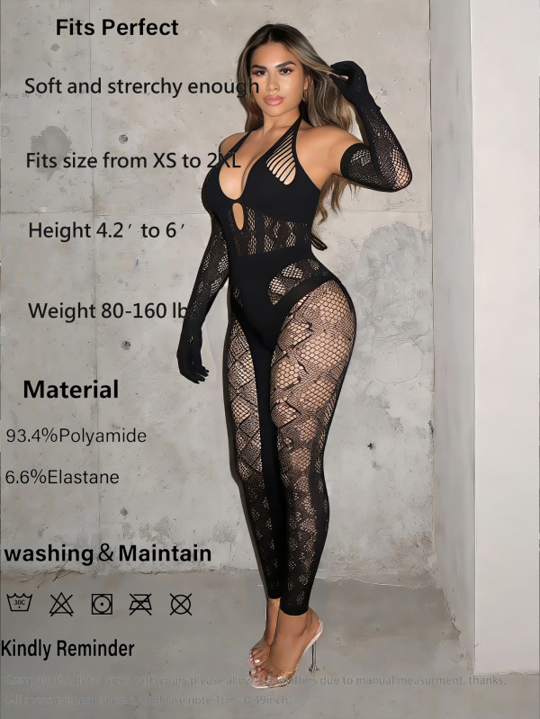 Outerwear hollow high waisted thick jumpsuit H7116