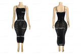 Hollow knit dress H7117