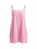Flat top dress with square collar and A-line doll skirt TY033