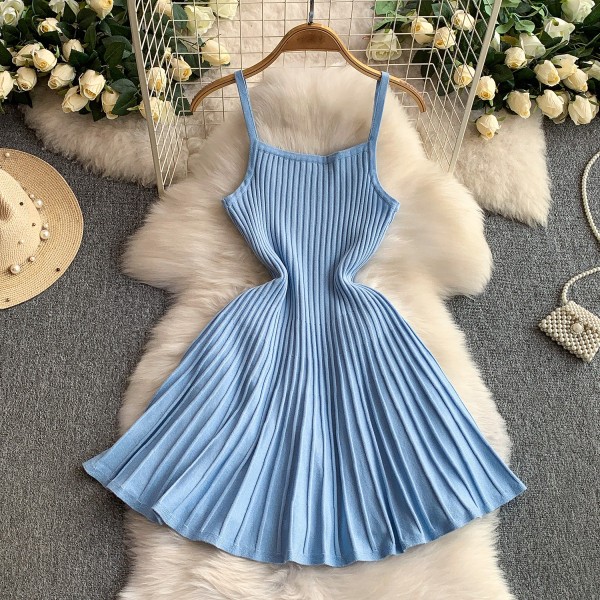 Backless camisole dress A973461046678